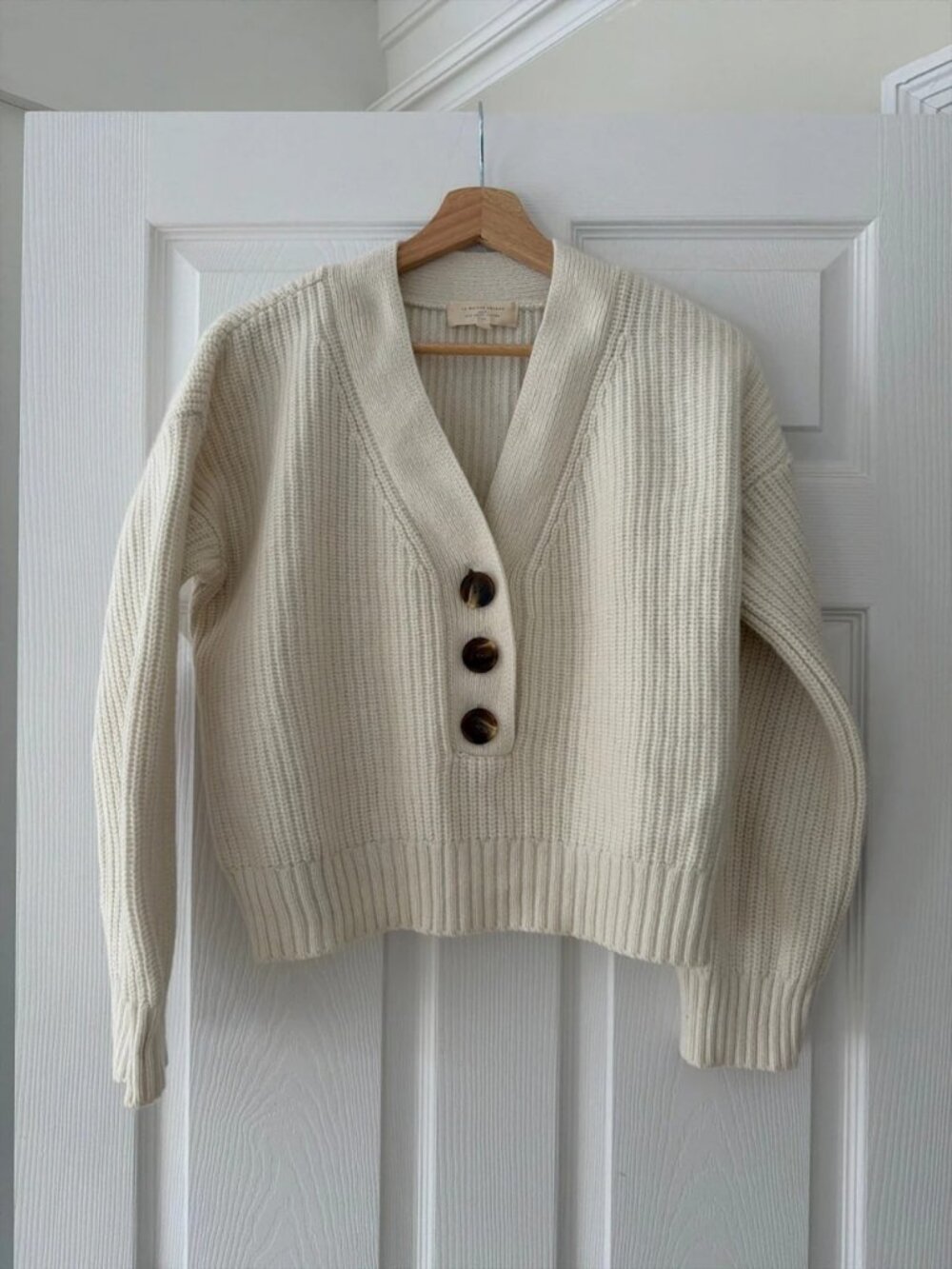 Sezane Sylvain Sweater, Cream, S